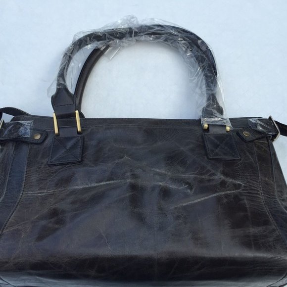 Argentinian Gray Calf Leather*Tote Duffl Bag $1150 - Picture 5 of 8